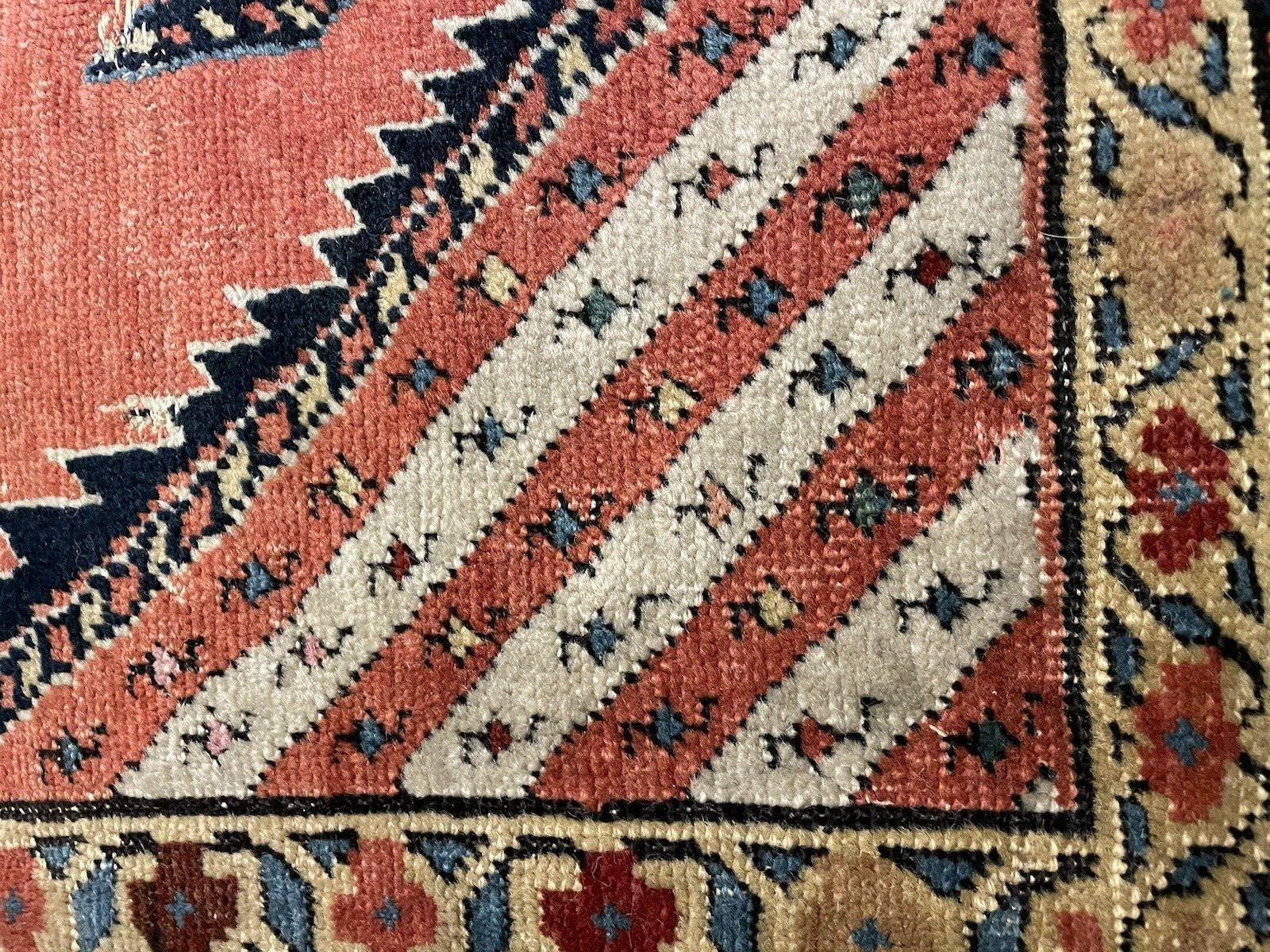 Alfombra persa antigua kurda de colección hecha a mano 3.7' x 9.4' 1870s - 1N77 en venta 4