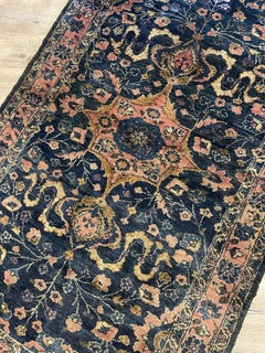 Handmade Antique Persian Lilihan 3.3' x 5.5', 1920s - 1N34