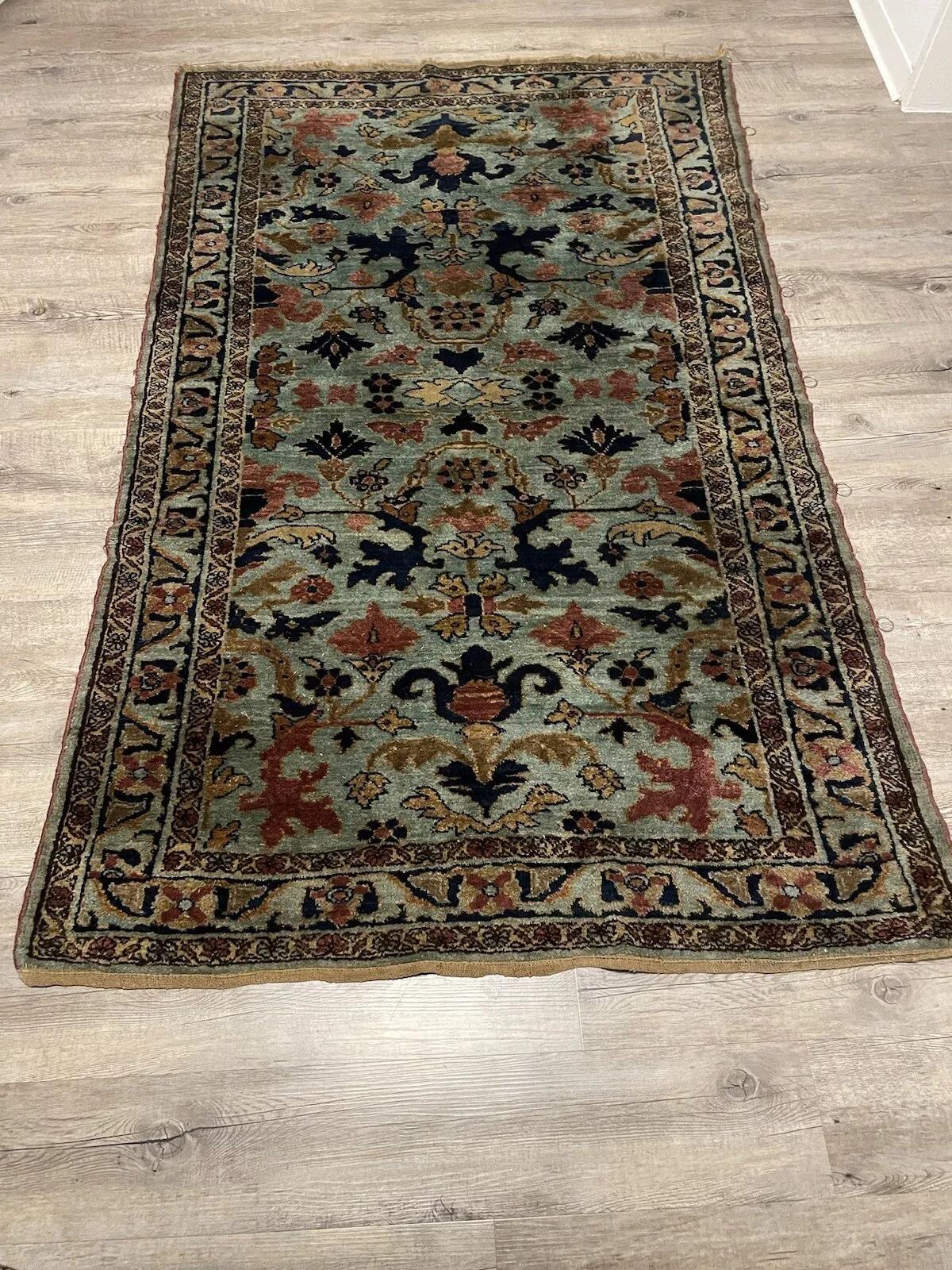 Lilihan persiano antico fatto a mano 3,4' x 5,5', anni '20 - 1N35 in vendita 3