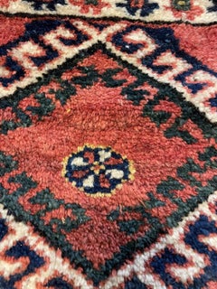 Handmade Antique Persian Luri Collectible Salt Bag 1.5' x 1.8', 1900s - 1N29