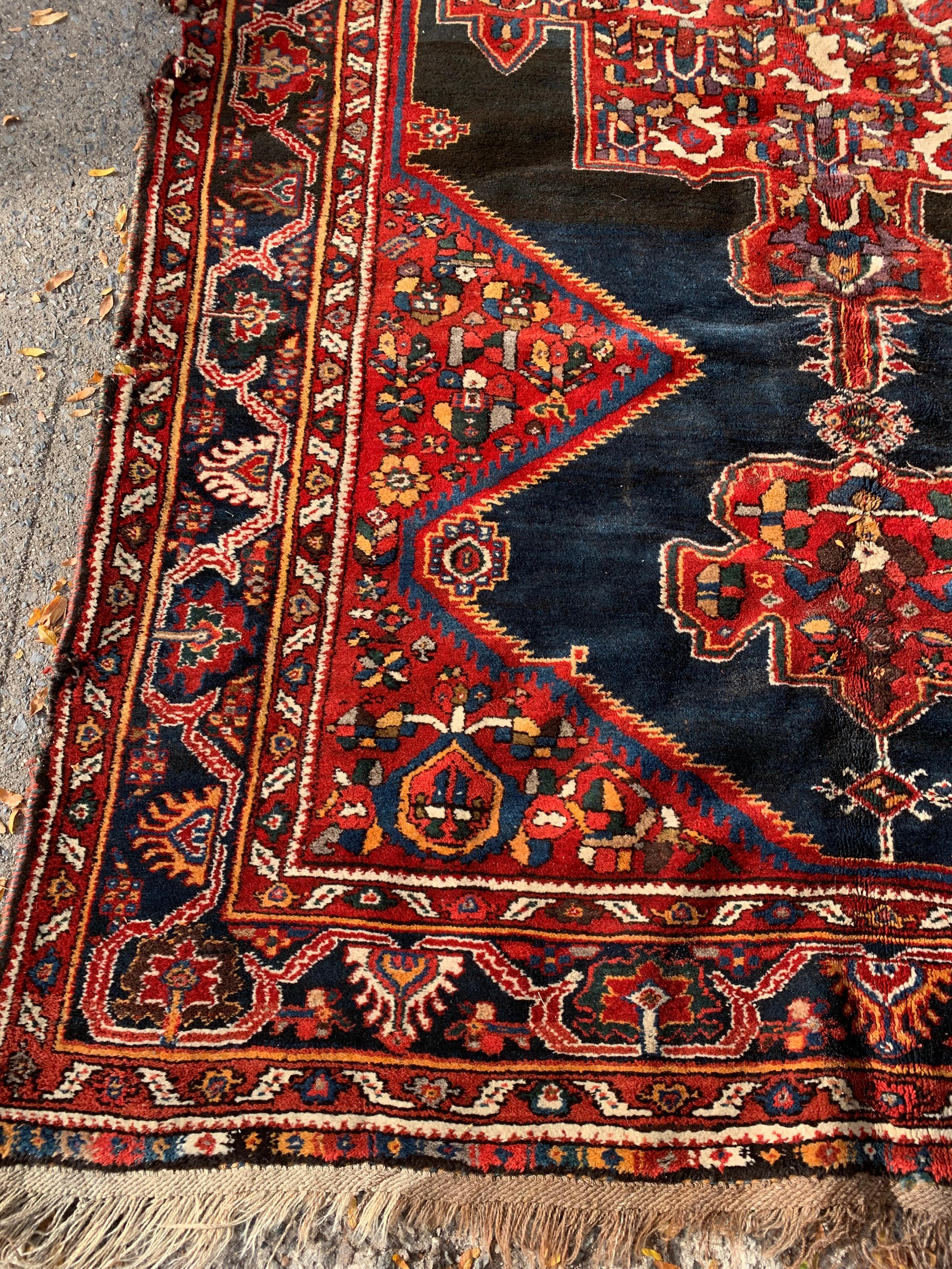 Fin du XIXe siècle Tapis persan Luri ancien fait à la main 5,8' x 10,7' 1880 - 2B36 en vente