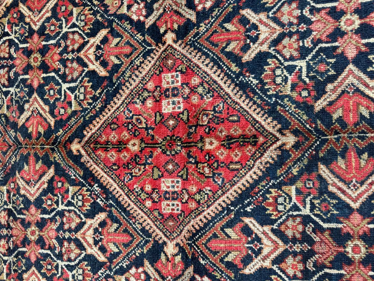 Handgefertigter antiker persischer Mahal-Teppich 4,8' x 6,3, 1920er Jahre - 2B92 (Französisch) im Angebot