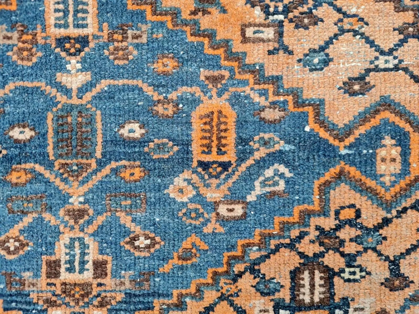 Hand-Knotted Handmade Antique Persian Malayer Rug 4.1' x 6.4' 1920s - 2K48 For Sale