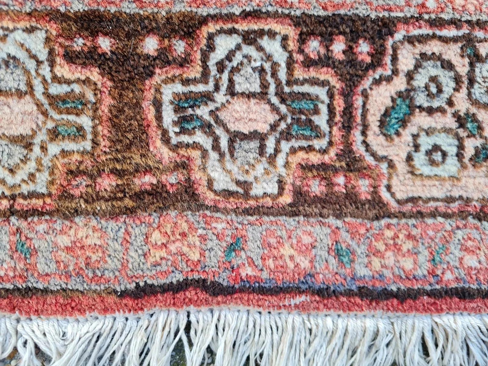 Wool Handmade Antique Persian Malayer Rug 4.1' x 7.3' 1930s - 2K47 For Sale