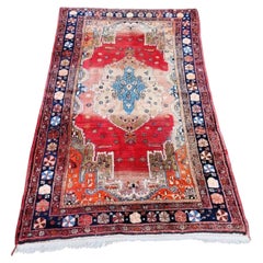 Handmade Antique Persian Malayer Rug 4.7' x 6.9' (143 x 209 cm), 1950s - 2K05