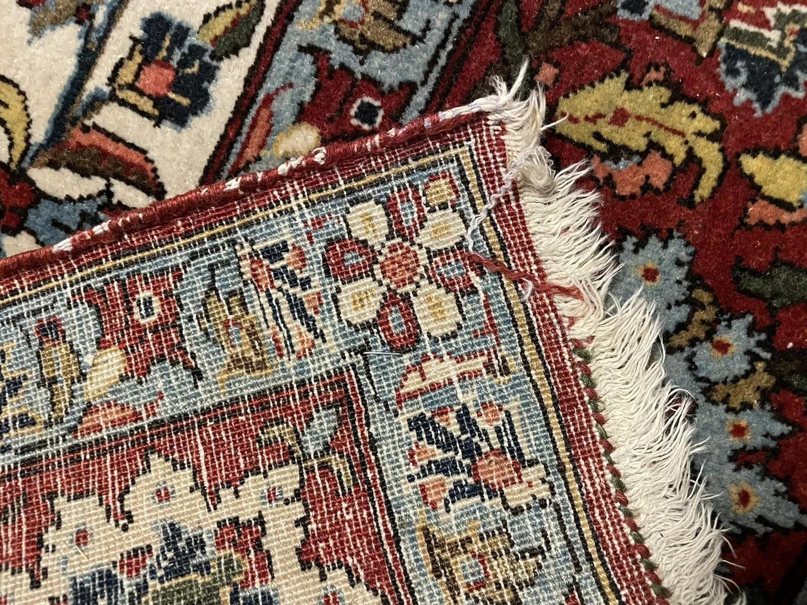 Alfombra persa antigua Malayer hecha a mano 4.8' x 7.1' 1930s - 1N81 en Bueno estado para la venta en Bordeaux, FR