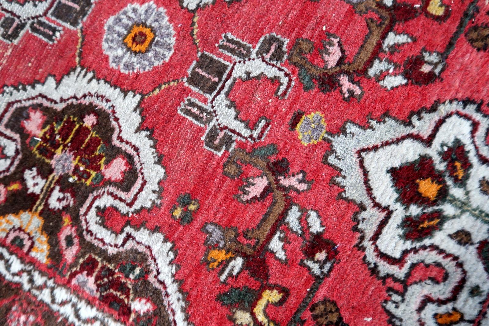Handmade Antique Persian Malayer Runner Rug 2.5' x 12.5', 1920s - 1C1143 For Sale 6