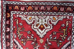 Handmade Antique Persian Malayer Runner Rug 2.5' x 12.5', 1920s - 1C1143
