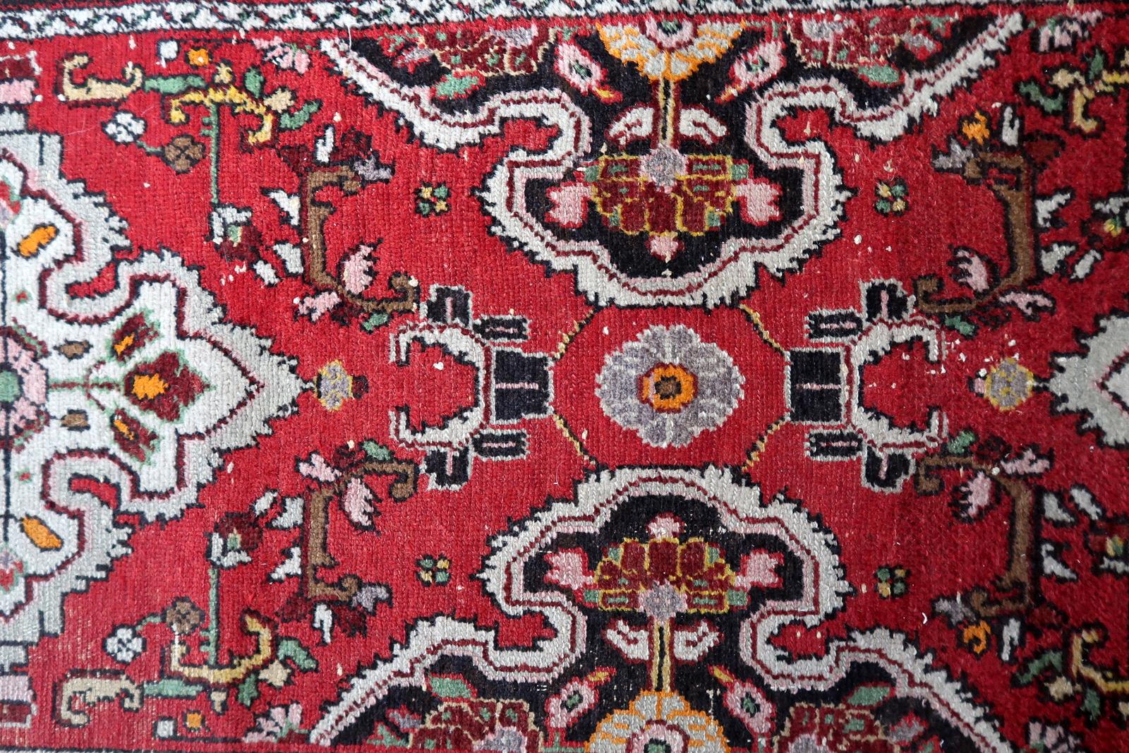 Early 20th Century Handmade Antique Persian Malayer Runner Rug 2.5' x 12.5', 1920s - 1C1143 For Sale