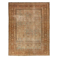 Tapis persan ancien Malayer fait à la main avec motif floral des années 1920