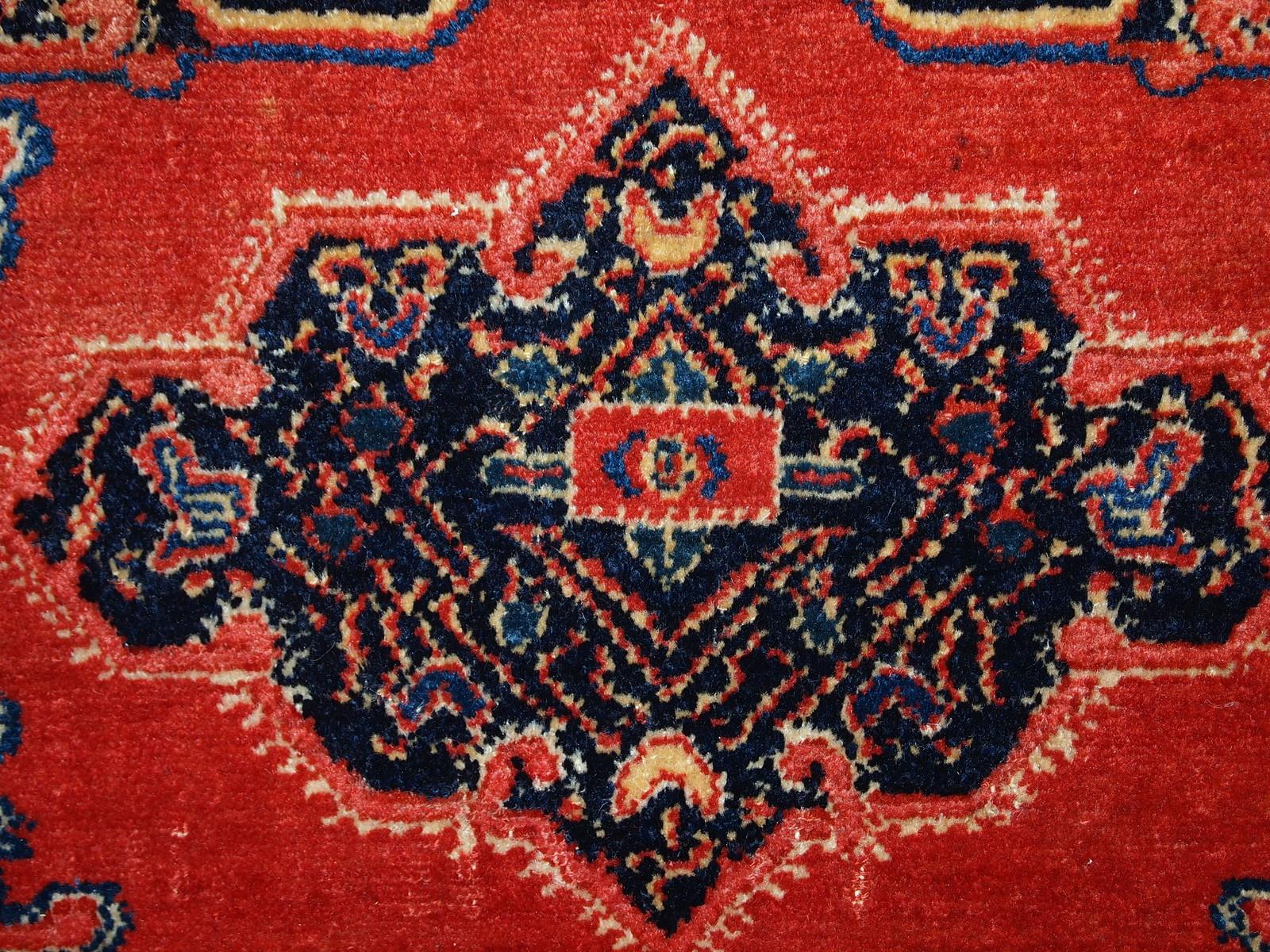 Handgefertigtes antikes Paar Teppiche im Senneh-Stil, 1900er Jahre, 1C359 (Wolle) im Angebot