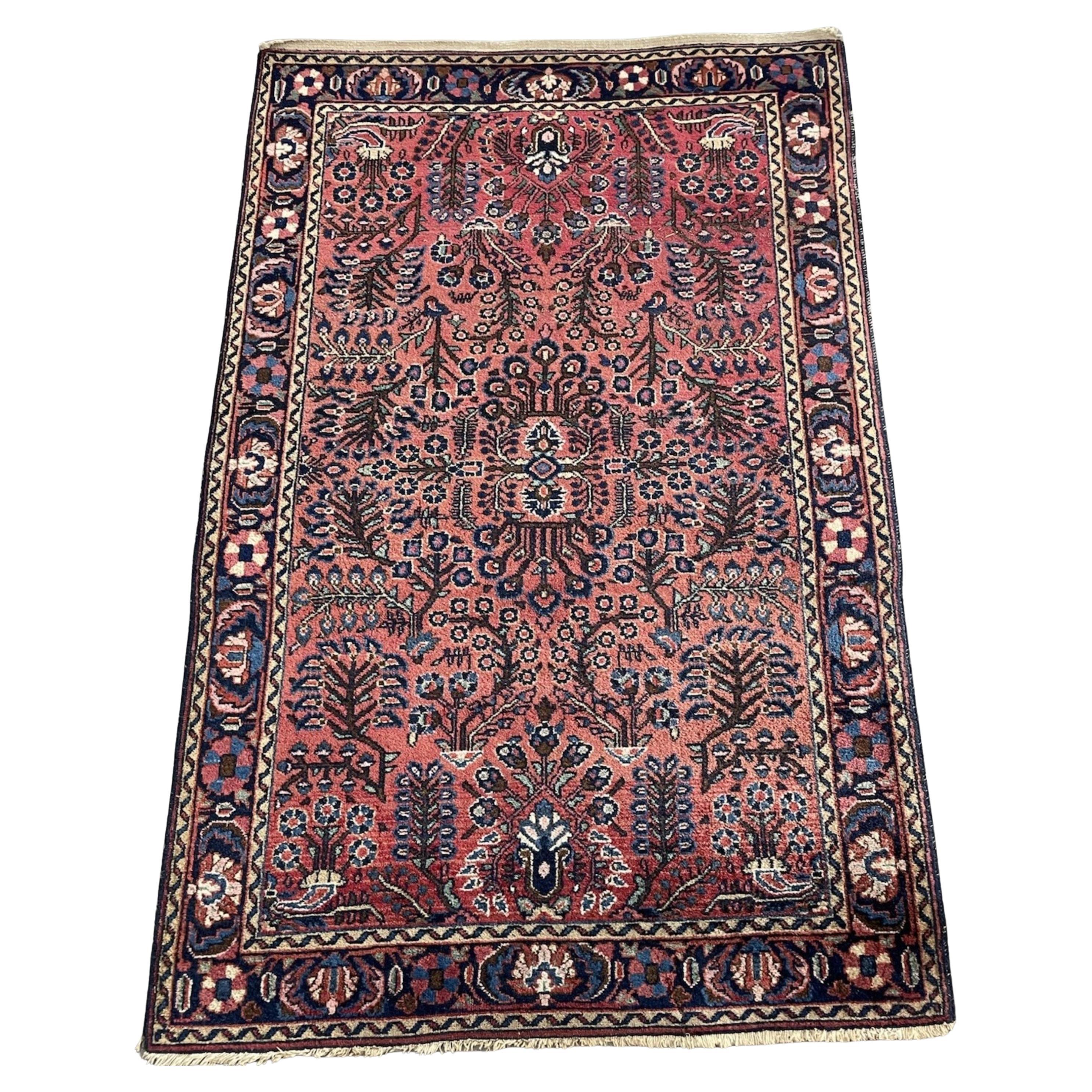 Tapis sarouk persan ancien fait main 3.6
 x 5.1
, 1920 - 1N121
