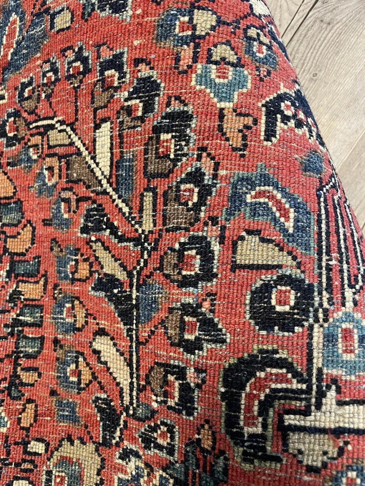 Tissé à la main Tapis Sarouk persan ancien fait à la main 4.3' x 6,5', années 1920 - 1N25 en vente