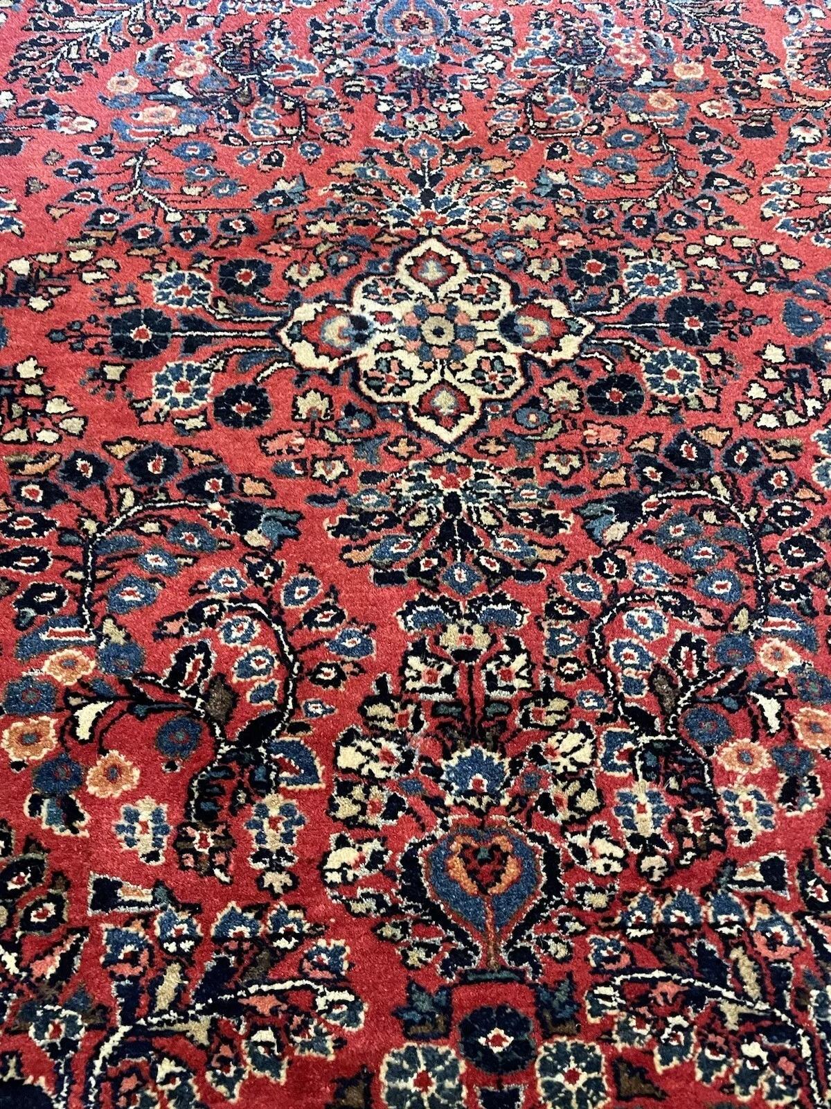 Début du 20ème siècle Tapis Sarouk persan ancien fait à la main 4.3' x 6,5', années 1920 - 1N25 en vente