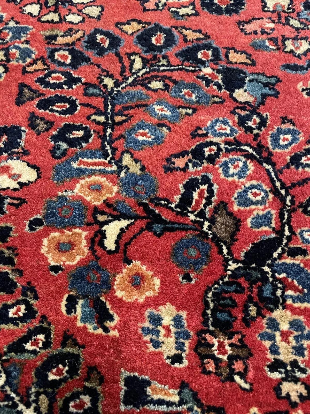 Tapis Sarouk persan ancien fait à la main 4.3' x 6,5', années 1920 - 1N25 en vente 2
