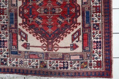 Handmade Antique Persian Serab Runner Rug 3.3' x 10.6' 1920s - 1C1165