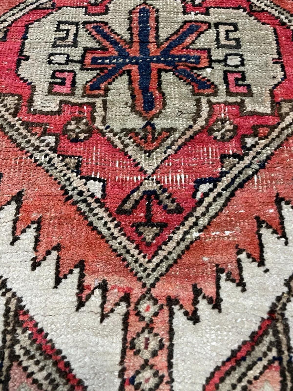 Early 20th Century Handmade Antique Persian Seraband Collectible Rug 4.3' x 7.4' 1900s - 1N78 For Sale