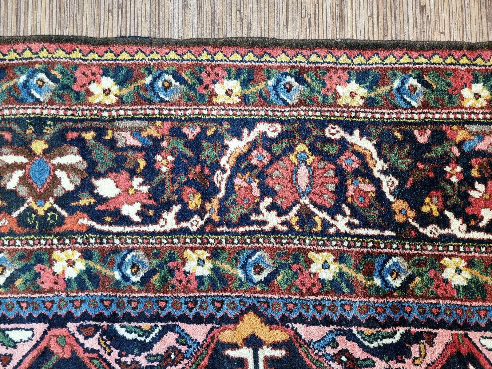 Handmade Antique Persian Style Bakhtiari Rug 7.2' x 13.2', 1920s - 1D74 For Sale 2