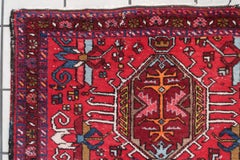 Handmade Antique Persian Style Karajeh Rug 2.9' x 4.6', 1920s - 1C1136