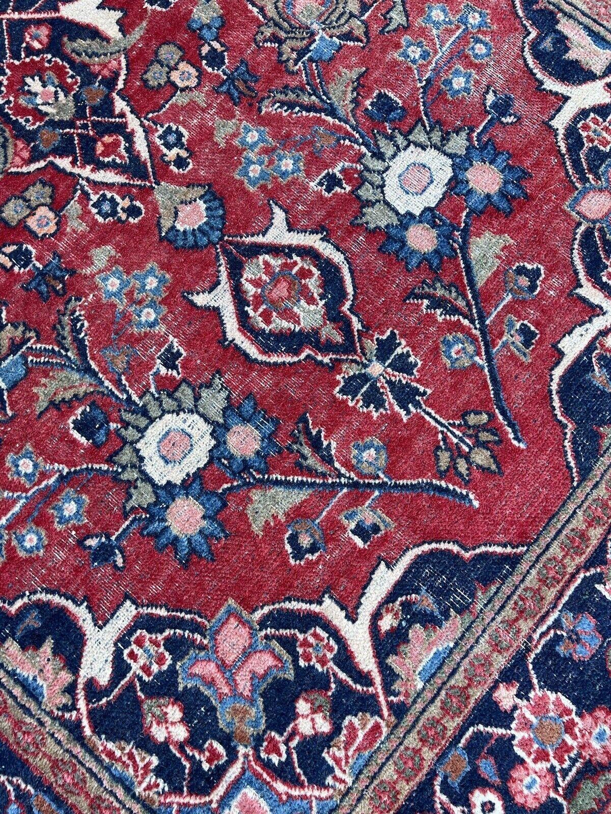 Handmade Antique Persian Style Kashan Rug 4.4' x 6.5', 1920s - 1S43 For Sale 6