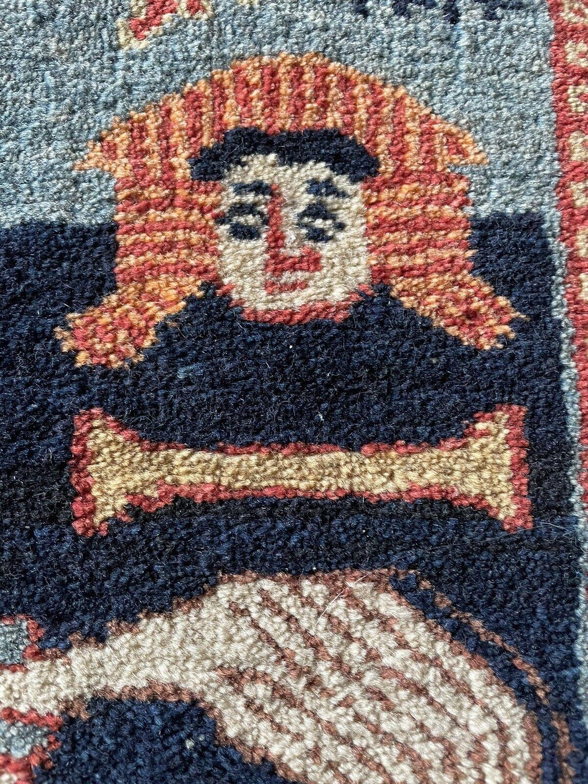Tapis Lilihan de style persan ancien fait à la main 2,2' x 3.1', années 1920 - 1N01 en vente 10
