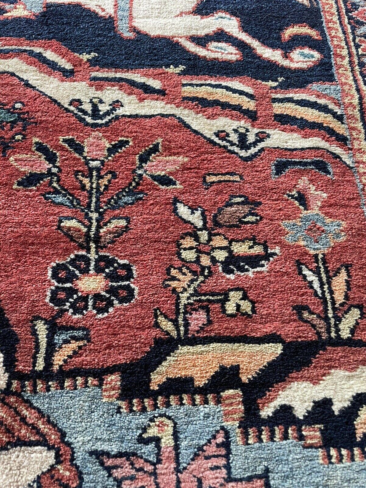 Tapis Lilihan de style persan ancien fait à la main 2,2' x 3.1', années 1920 - 1N01 en vente 3