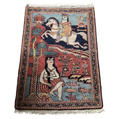 Handgefertigter antiker Lilihan-Sammlerteppich im persischen Stil 2.2' x 3.1', 1920er Jahre - 1N01