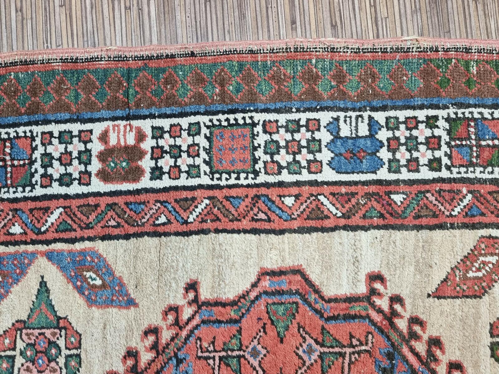 Handmade Antique Persian Style Serab Runner Rug 3.2' x 14.9', 1900s - 1D101 For Sale 2
