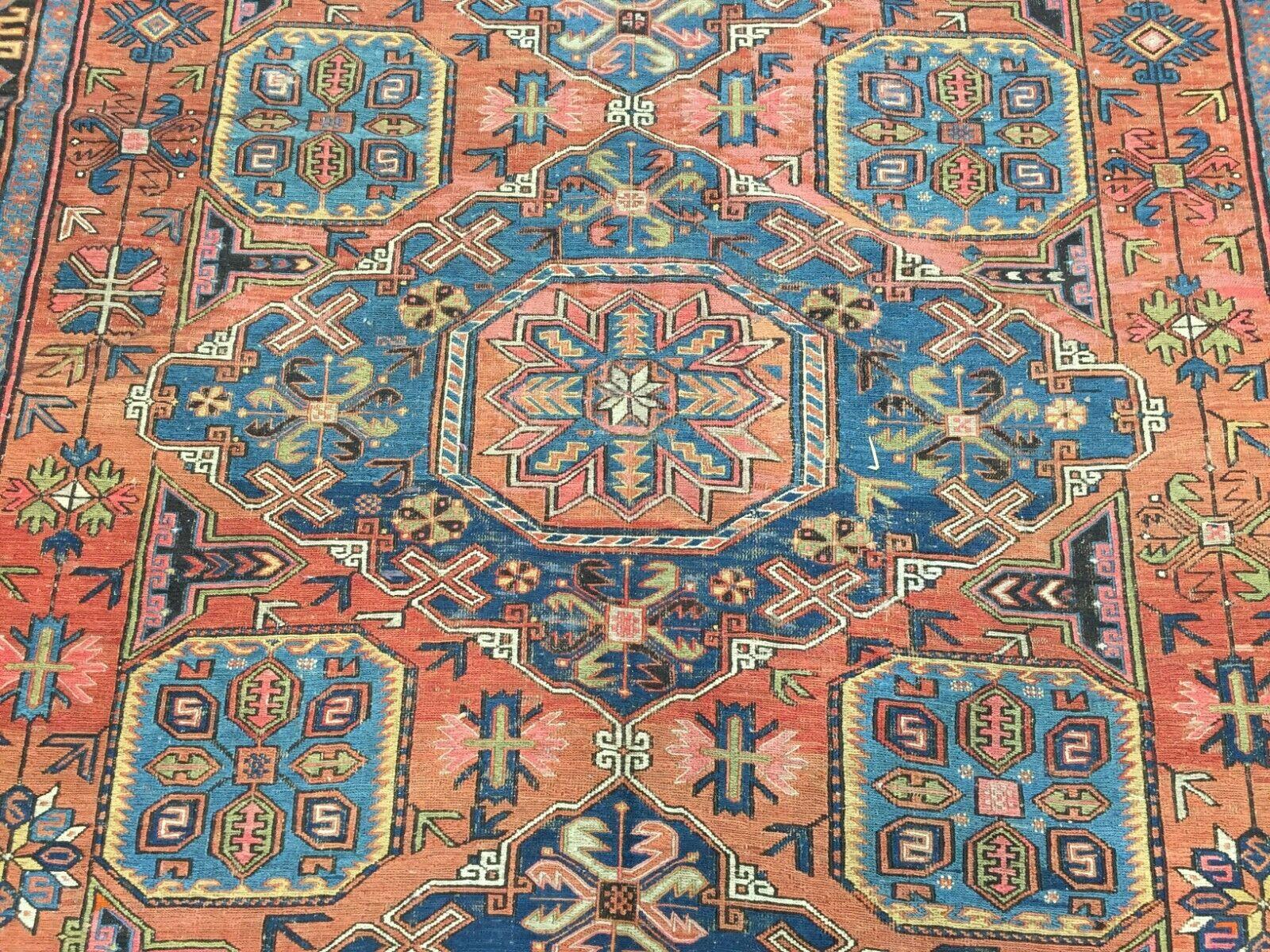 Handgefertigter antiker Sumak-Teppich im persischen Stil 6.2' x9.7', 1920er Jahre - 1W07 (Wolle) im Angebot