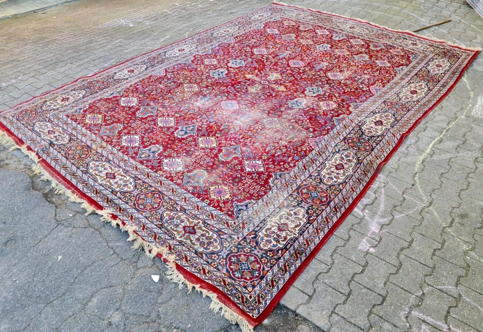 Handgefertigter antiker persischer Täbris Teppich 8.9' x 12.8' 1920er Jahre - 2K65 (Wolle) im Angebot