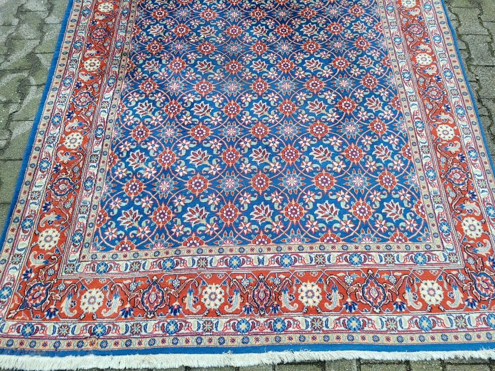Tappeto antico persiano Veramin fatto a mano 6,5' x 9,4' 1930 - 2K51 In condizioni buone in vendita a Bordeaux, FR