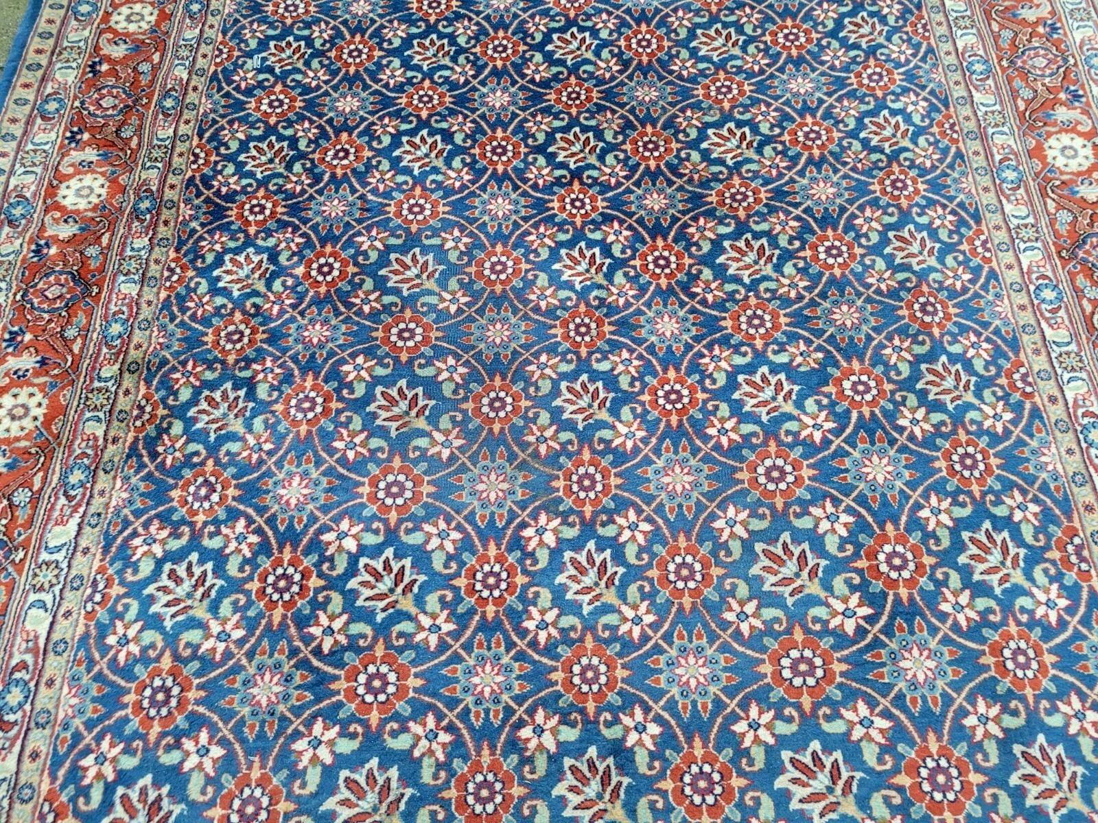 Tappeto antico persiano Veramin fatto a mano 6,5' x 9,4' 1930 - 2K51 in vendita 1