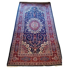 Handmade Antique Persian Yazd Rug 5' x 8.9' 1920s - 2K50