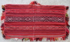 Handmade Antique Peruvian Poncho Kilim, 1900s, 1P63