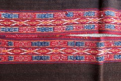 Handmade Antique Peruvian Poncho Kilim, 1900s, 1P64