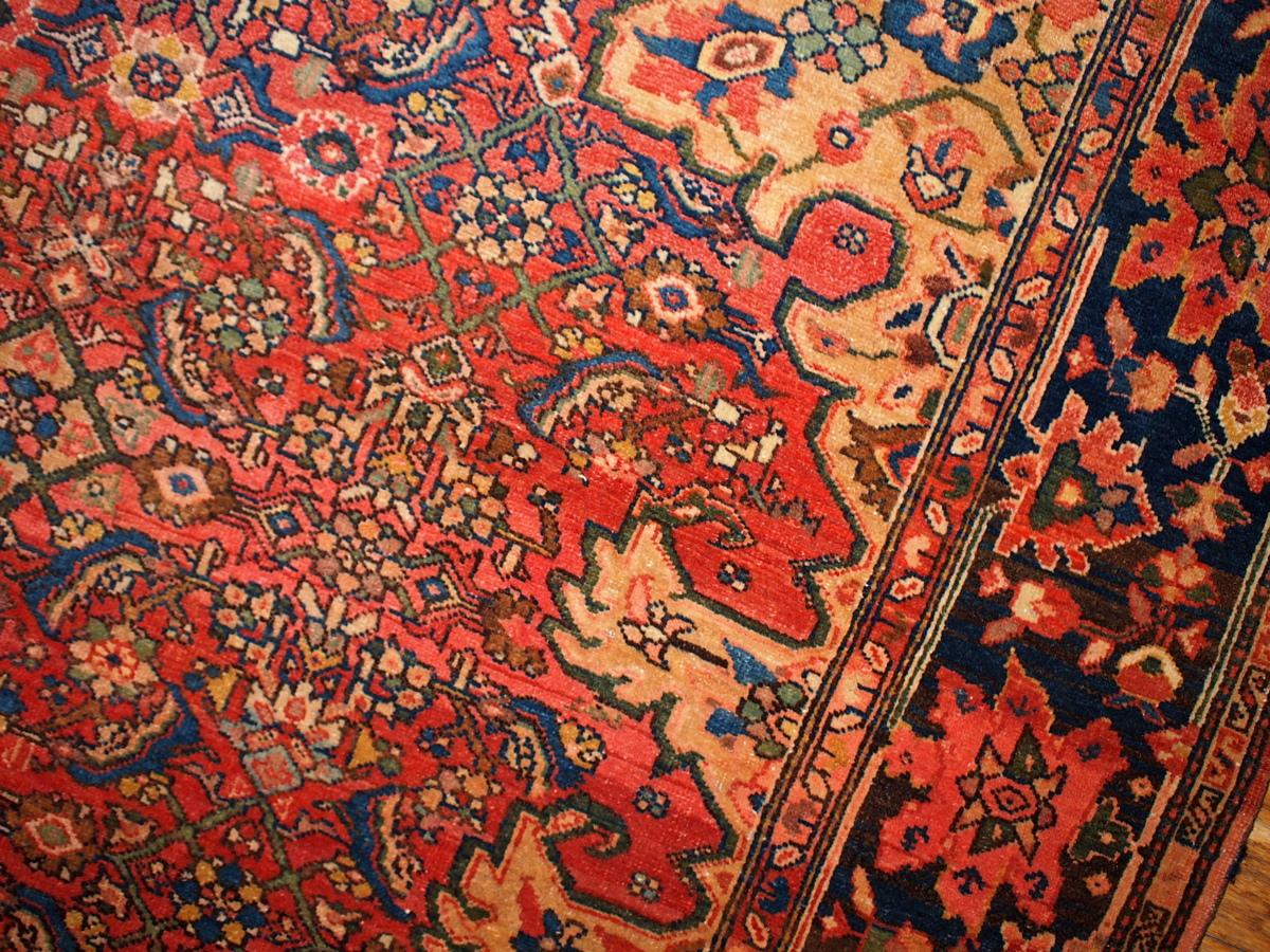 Handgefertigter antiker Sarouk-Teppich im Farahan-Stil, 1880er Jahre, 1B139 (Asiatisch) im Angebot