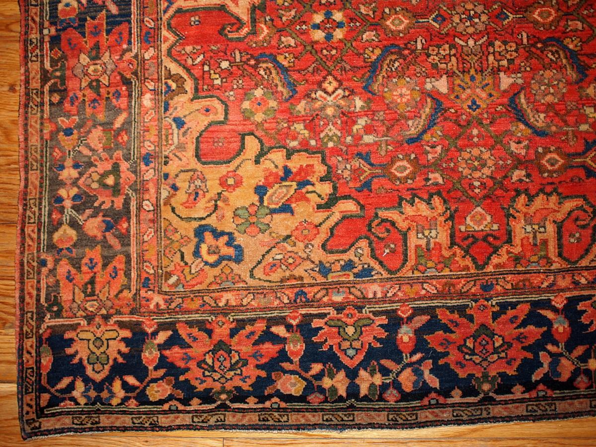 Handgefertigter antiker Sarouk-Teppich im Farahan-Stil, 1880er Jahre, 1B139 (Handgeknüpft) im Angebot