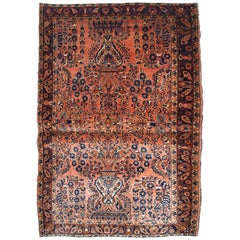 Handgefertigter antiker Teppich im Sarouk-Stil, 1920er Jahre, 1B747