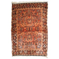 Handgefertigter antiker Sarouk-Stil-Teppich:: 1920er Jahre:: 1B840