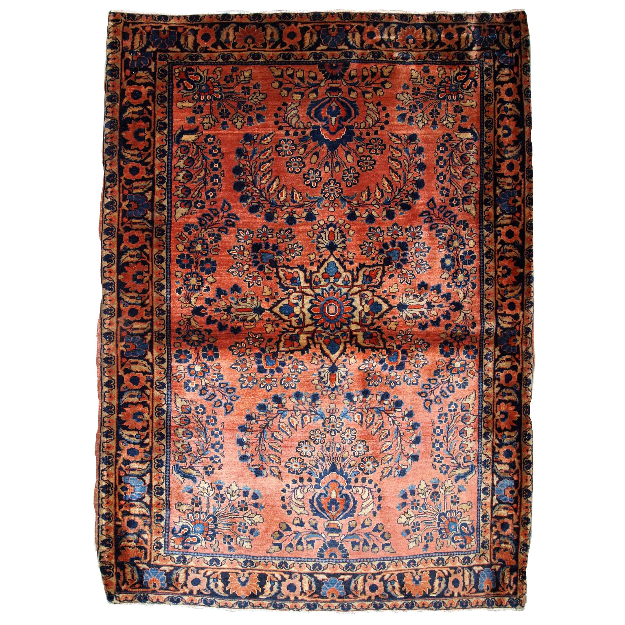 Tapis sarouk ancien fait main:: années 1920:: 1B842