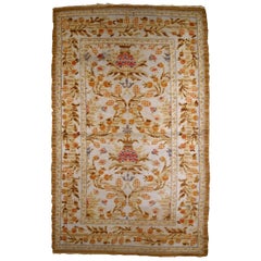 Handmade Antique Spanish Savonnerie Rug, 1920s, 1B811