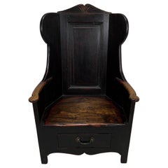 Handmade Antique Style Lambing Chair Oak and Elm Armchair