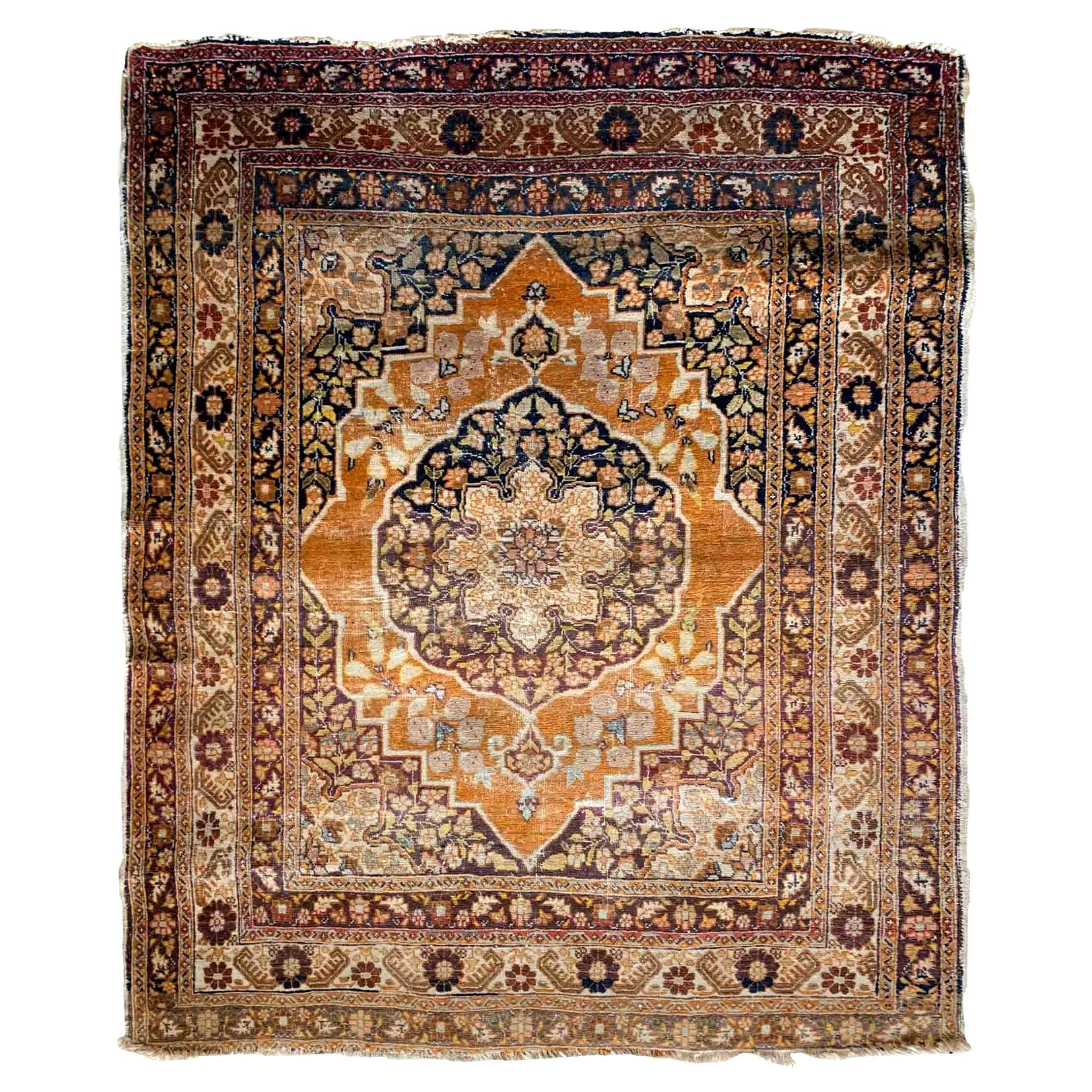 Tappeto antico Tabriz Hajalili fatto a mano, 1880, 1B880 in vendita