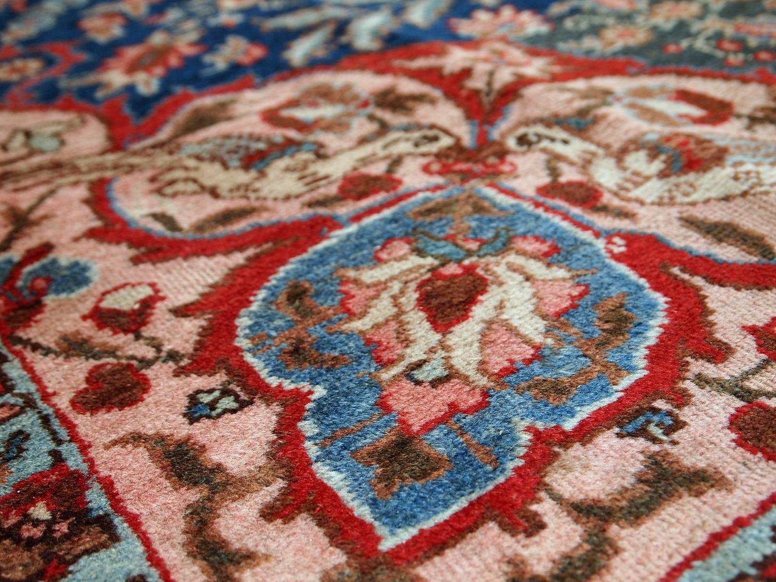 Wool Handmade Antique Tabriz Style Rug, 1920s, 1C409 For Sale