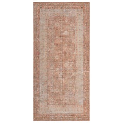 Tappeto Khotan antico fatto a mano in terracotta e rosso