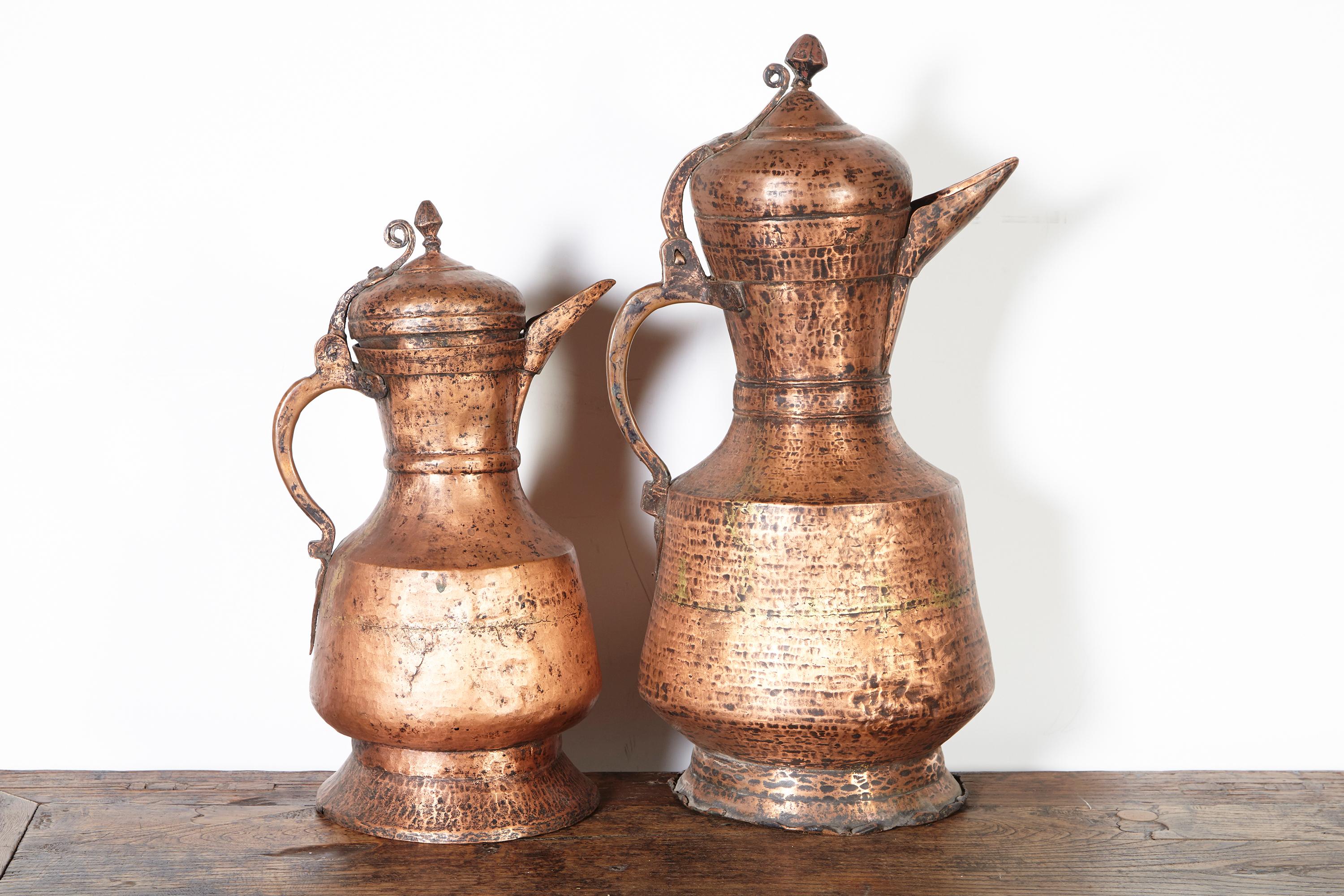 20th Century Handmade Antique Tibetan Ceremonial Holy Water Vessels For Sale