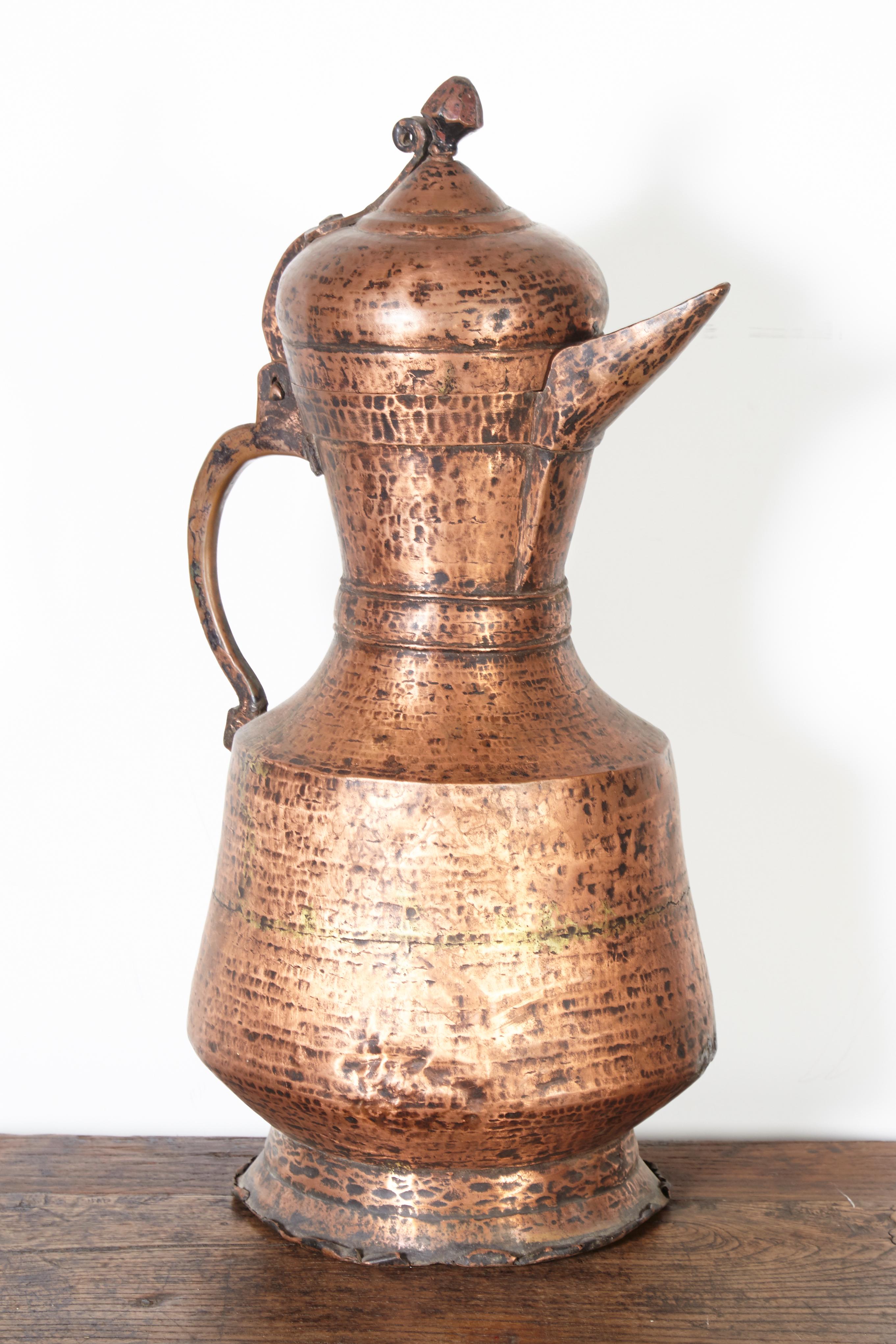 Copper Handmade Antique Tibetan Ceremonial Holy Water Vessels For Sale