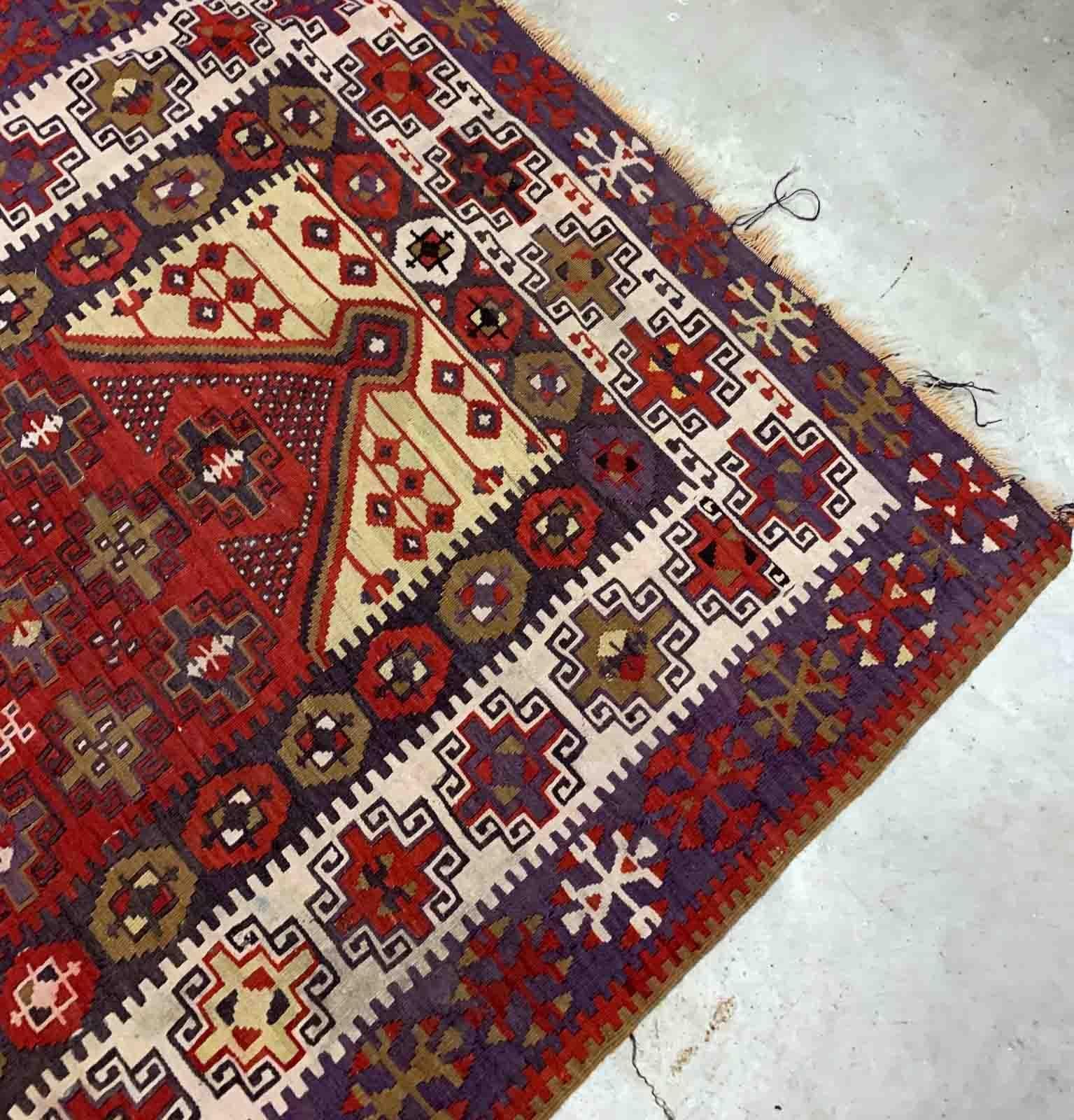 Handmade Antique Turkish Anatolian Rug, 1910s, 1B900 In Good Condition For Sale In Bordeaux, FR