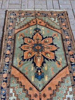 Handmade Antique Turkish Anatolian Rug 3' x 4.8', 1920s - 2B103