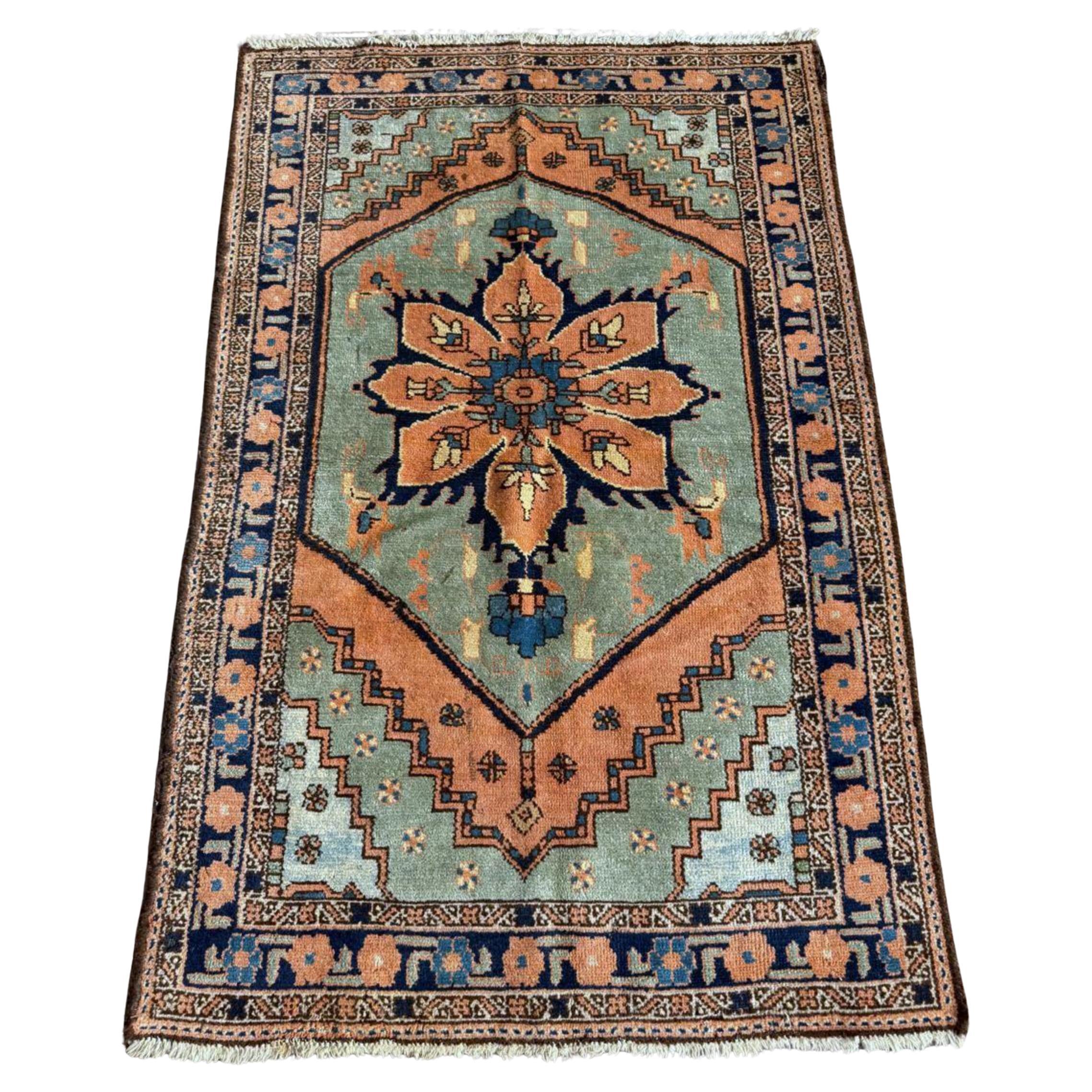 Tapis antique turc anatolien fait main 3
 x 4.8
, 1920 - 2B103